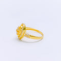 Classy Oval CZ 22k Gold Ring