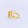 Ornate Delightful CZ 22k Gold Ring