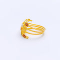 Classic Marquise Spiral 22k Gold Ring