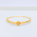 Graceful Cluster Bangle 22k Gold Bracelet