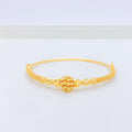 Accented Oval Bangle 22k Gold Bracelet