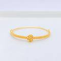 Fancy Shimmering Bangle 22k Gold Bracelet