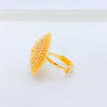 Ethereal Floral Adorned 22k Gold Ring