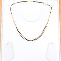 Graceful Black Beaded 22k Gold Chain