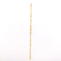 Striking Two-Tone 22k Gold Beaded Bracelet