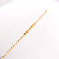 Fancy Glistening 22k Gold Bead Bracelet