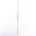 Stylish Multi-Finish 22k Gold Bracelet