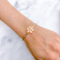 Floral Bangle Bracelet
