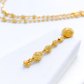 Sparkling Oval Orb 22k Gold Set