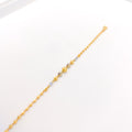 Modern Two-Tone 22k Gold Beaded Bracelet