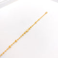 Charming Graduated 22k Gold Bead Bracelet