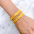 Traditional Gold Screw Bangles