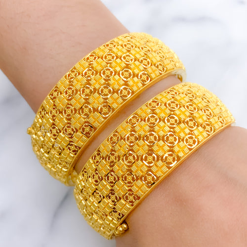 Large Basket Screw Bangles