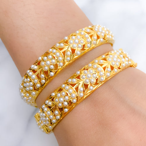 Fancy Pearl Bangles