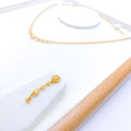 Chic Circles 22k Gold Necklace Set