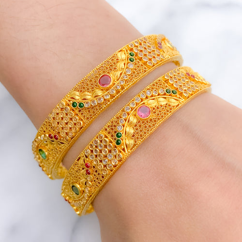 Exclusive Antique Bangles With Gemstone