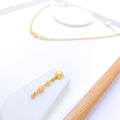 Charming Symmetrical 22k Gold Necklace Set