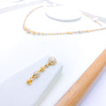 Glistening Trendy 22k Gold Necklace Set
