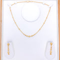Dainty Sophisticated 22k Gold Necklace Set