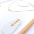 Sparkling Bead 22k Gold Necklace Set