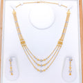 Exquisite Two-Tone 22k Gold Necklace Set