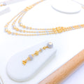 Exquisite Two-Tone 22k Gold Necklace Set