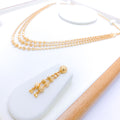 Gorgeous Bright Three-Lara 22k Gold Necklace Set