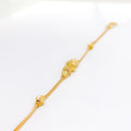 Chic Dressy Orb 22k Gold Bracelet