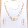 Posh Hanging 22k Gold Necklace Set