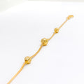 Sleek Chic Orb 22k Gold Bracelet