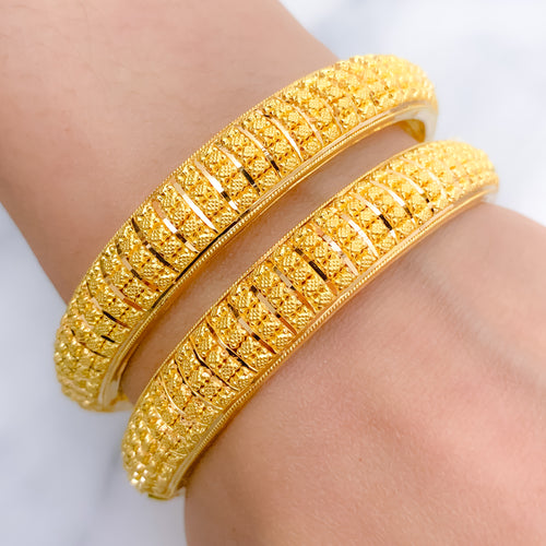 Traditional Rounded Bangle Pair