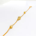 Dressy Subtle Wave 22k Gold Bracelet