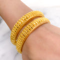 Traditional Rounded Bangle Pair