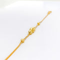 Fancy Contemporary Beaded 22k Gold Bracelet