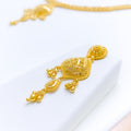 Ornate 22k Gold Set With Hanging Tassels