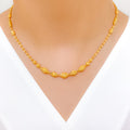 Classy Subtle 22k Gold Necklace Set