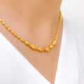 Classy Subtle 22k Gold Necklace Set