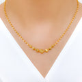 Jazzy Lightweight 22k Gold Necklace Set