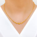 Chic Circles 22k Gold Necklace Set