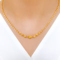 Chic Circles 22k Gold Necklace Set