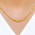 Ritzy Two-Tone 22k Gold Necklace Set