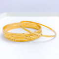 Delicate Classy Bangle 22k Gold Set