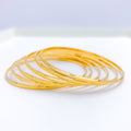 Delicate Classy Bangle 22k Gold Set