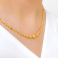 Dainty Sophisticated 22k Gold Necklace Set