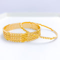 Chic Slender Gold Bangles