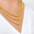 Exquisite Two-Tone 22k Gold Necklace Set