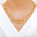 Posh Hanging 22k Gold Necklace Set