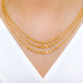 Posh Hanging 22k Gold Necklace Set