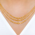 Posh Hanging 22k Gold Necklace Set