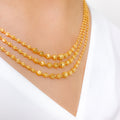 Posh Hanging 22k Gold Necklace Set